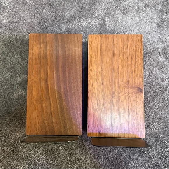 Vintage Wood Walnut Laser Cut Coastal Nautical Bookends - Picture 5 of 9